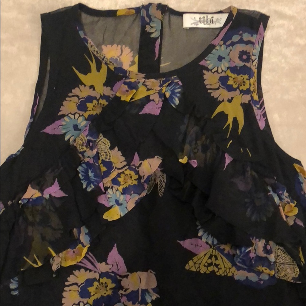 TIBI Layered Ruffle Tank - Picture 2 of 5